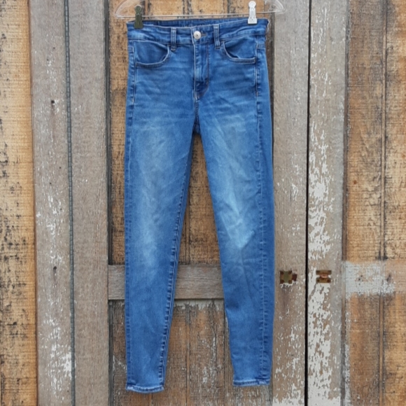 American eagle hi rise jegging skinny jeans 6 reg